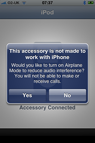 This accessory is not made to work with iPhone