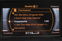Audi AMI access to iPhone playlists (MMI)