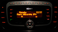 Sony/Ford Audio System paired with iPhone