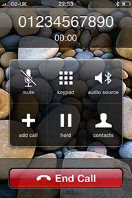 Call on iPhone placed using Ford Bluetooth Voice Control