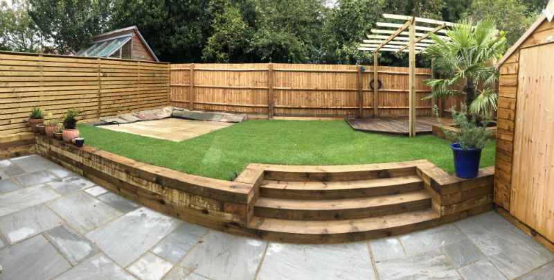 phase 1 of the garden completed