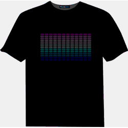 T-qualiser t-shirt with graphic equaliser