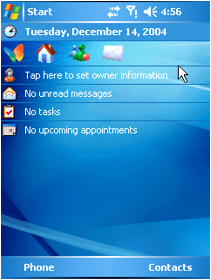 Windows Mobile 5.0 (PDA interface)