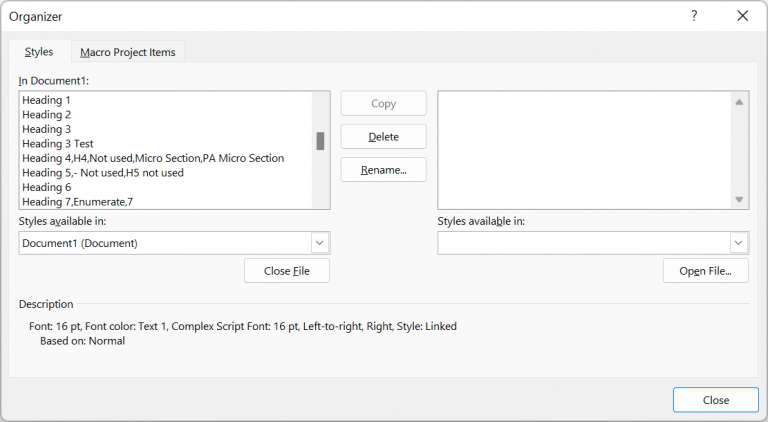 Copying a style from one Word document to another - markwilson.it